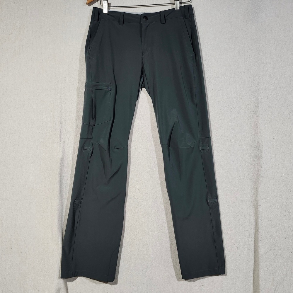 REI Co-op Womens Gray Stretch Hiking Cargo Pants Size 6 Articulated Knee Outdoor